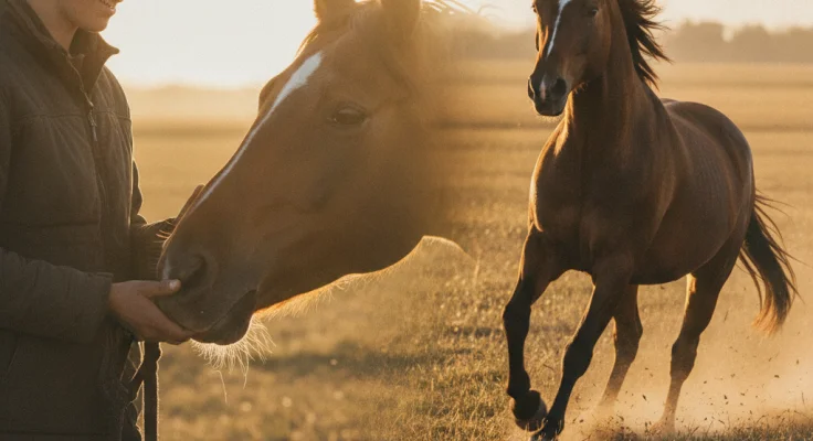 Cómo enseñar al caballo a estar quieto: método paso a paso