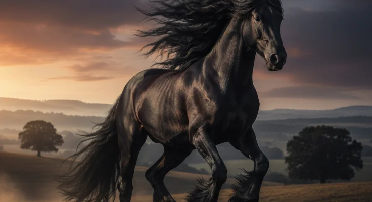 Razas de Caballos Peludos: Frisón, Gypsy, Shire y Clydesdale